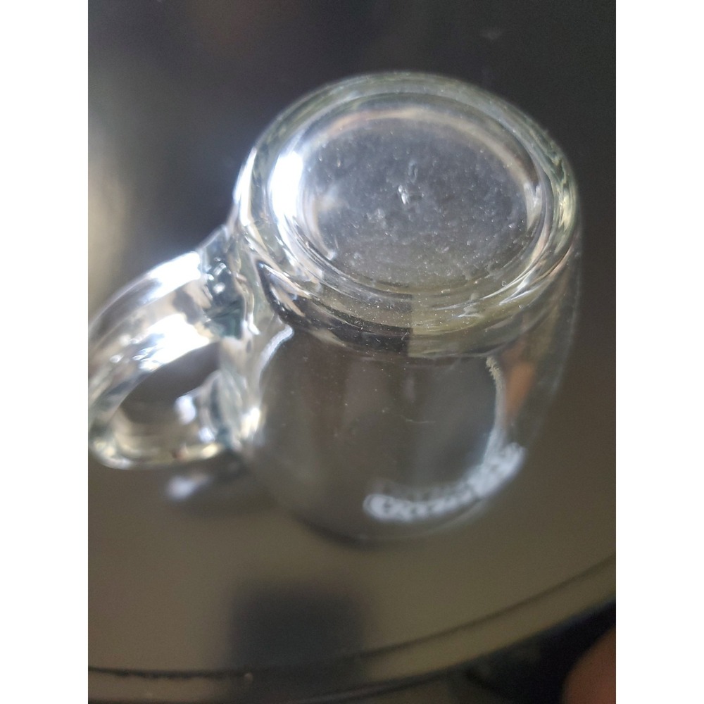 KAHLUA Etched Logo Coffee Cup Tea Mug Clear Glass 4in Tall 12oz - Picture 5 of 6